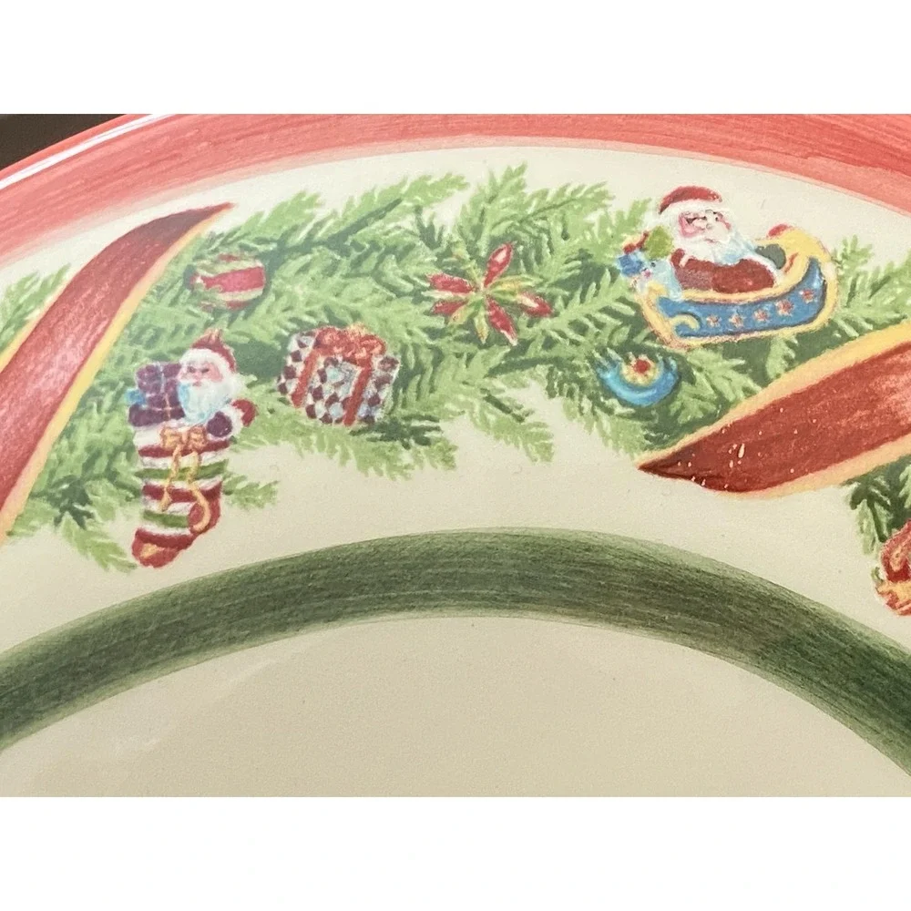 Radko Christopher's Tree Oval Covered Casserole Dish 2.5 Qt Christmas